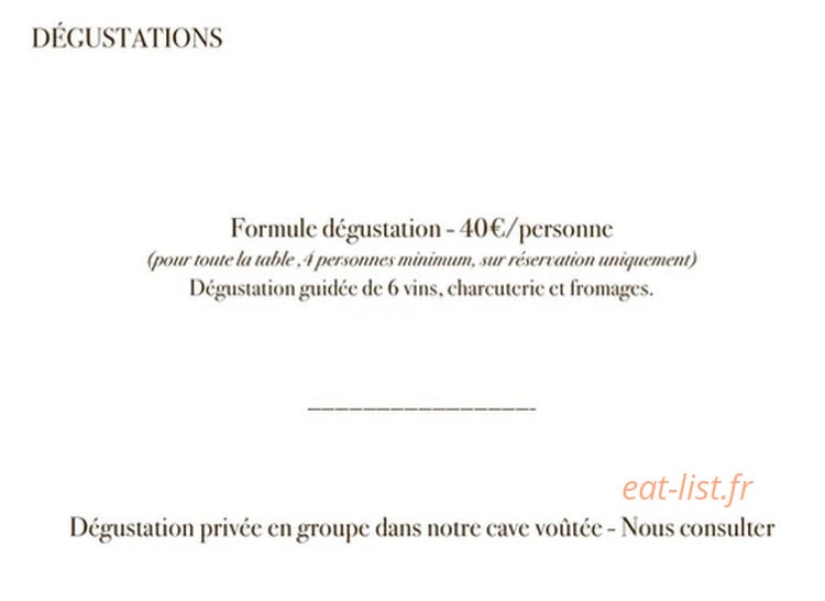 Adonis Wine — carte page 2