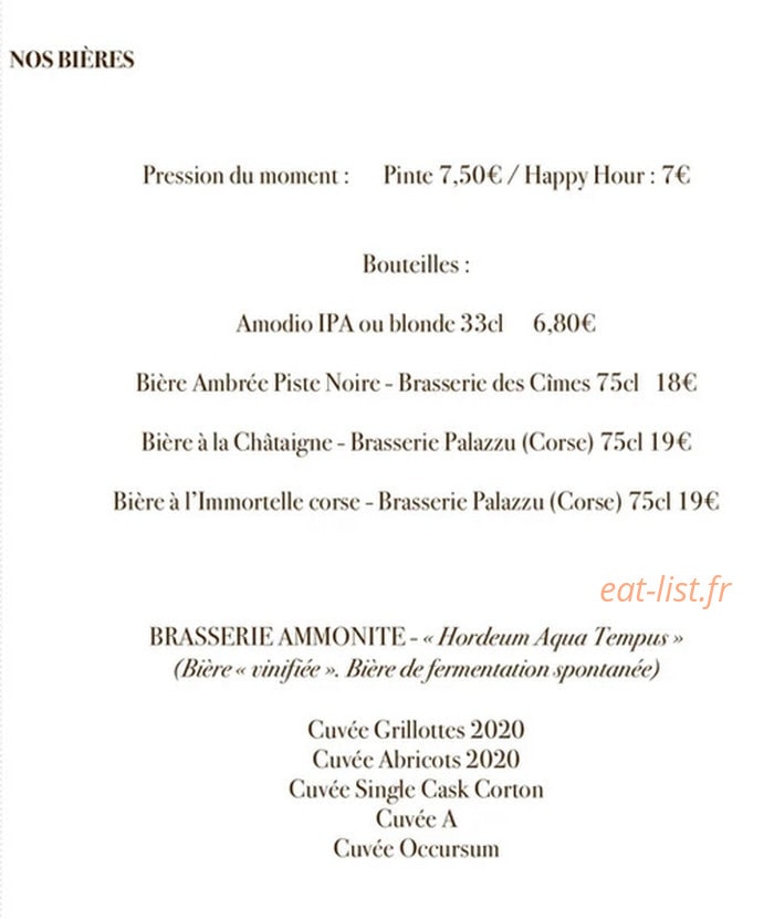 Adonis Wine — carte page 3