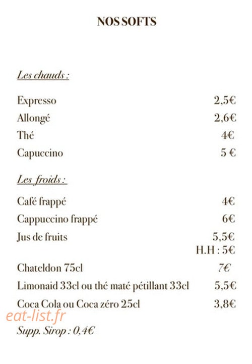 Adonis Wine — carte page 8