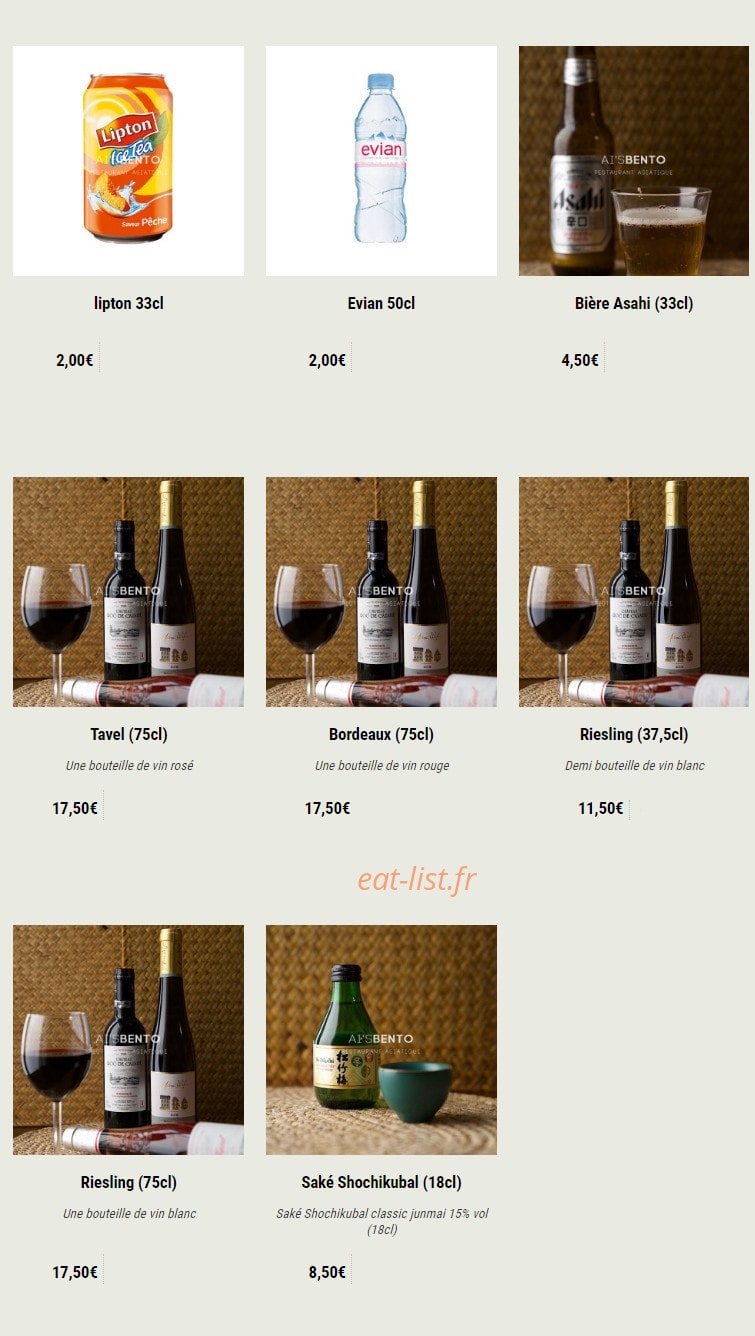 Ai's bento — carte page 7