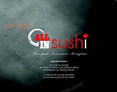 All in sushi — carte page 1