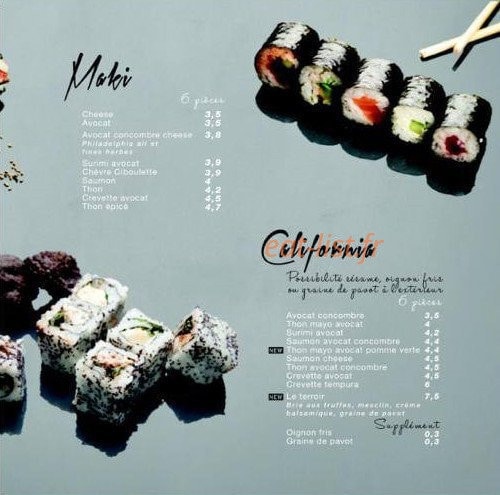 All in sushi — carte page 4
