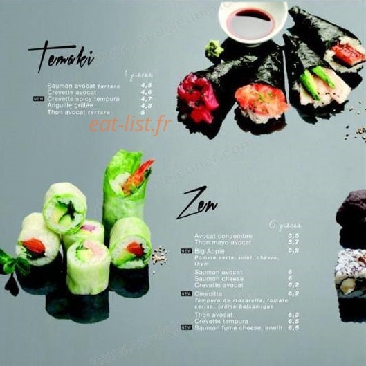 All in sushi — carte page 3