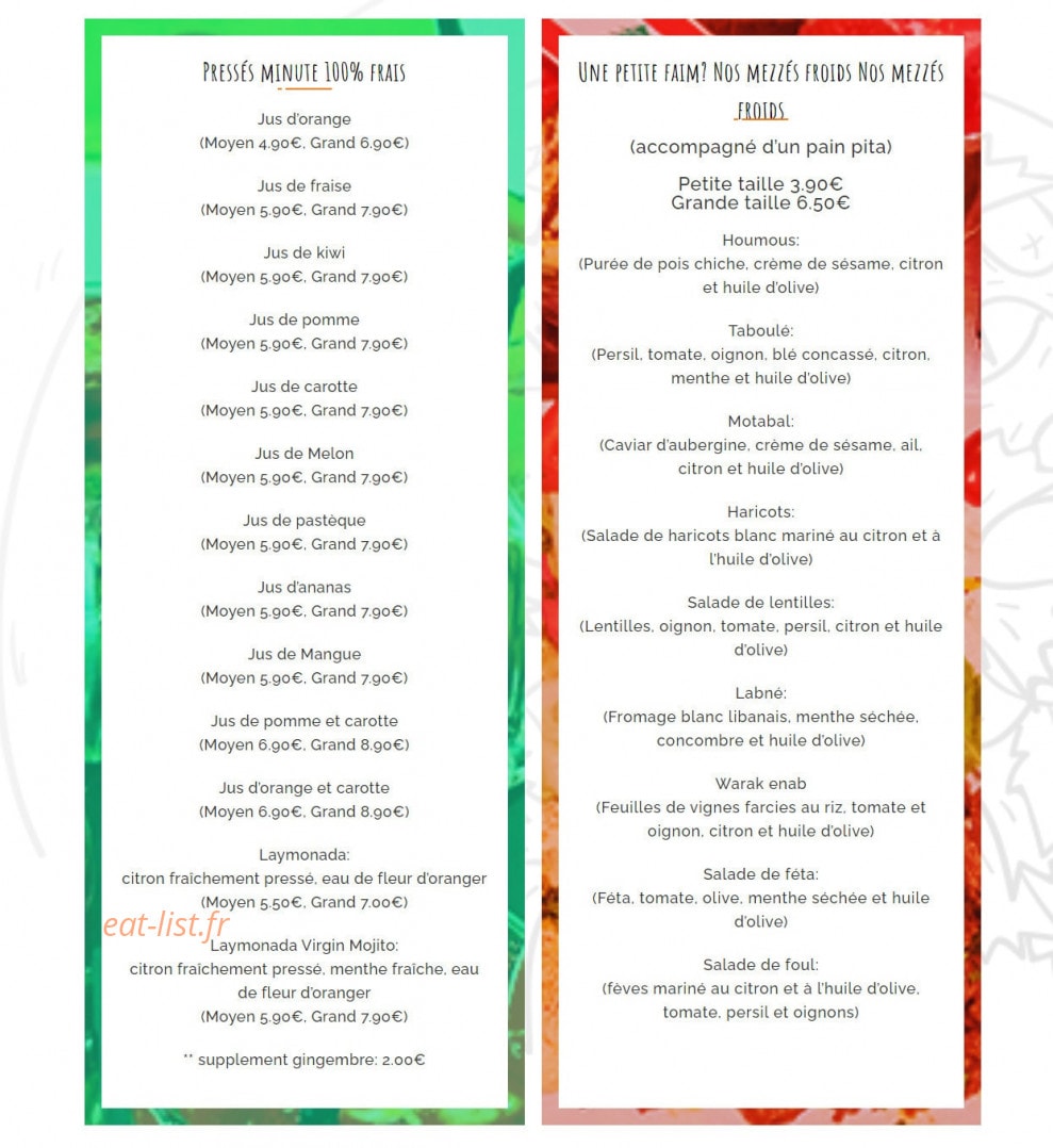 Allo Beirut — carte page 2
