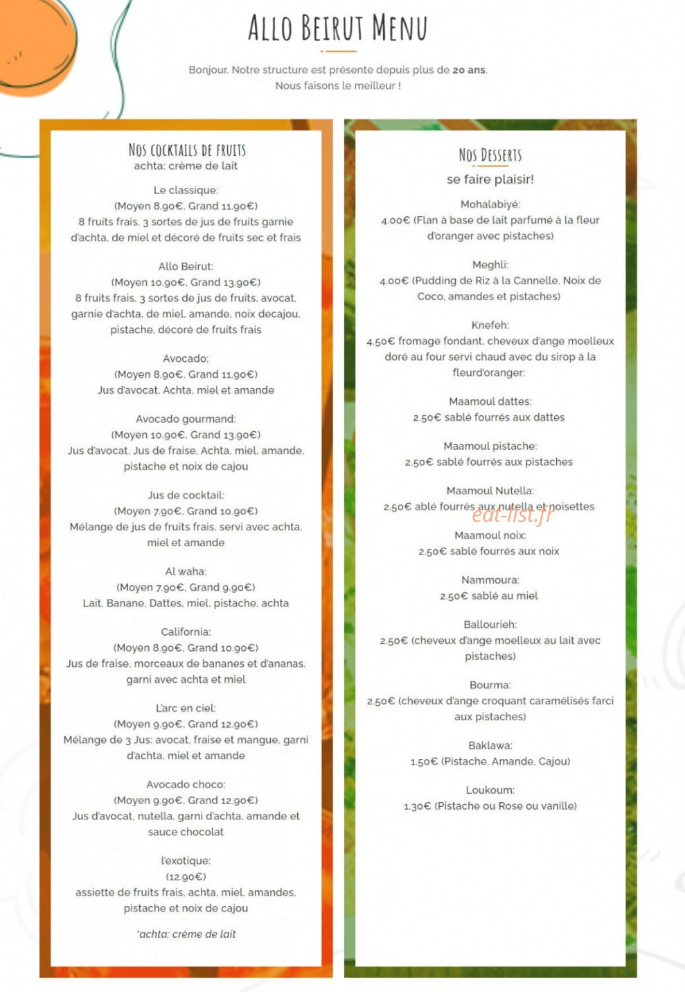 Allo Beirut — carte page 1
