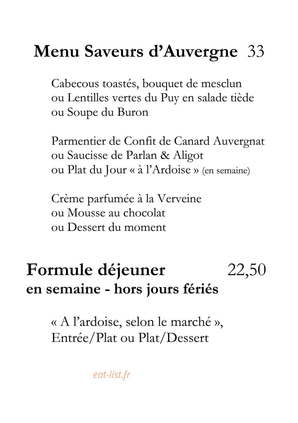 Ambassade d'Auvergne — carte page 5
