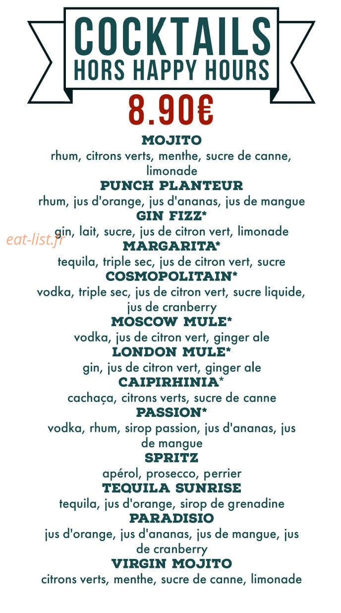 Banger Burger — carte page 6