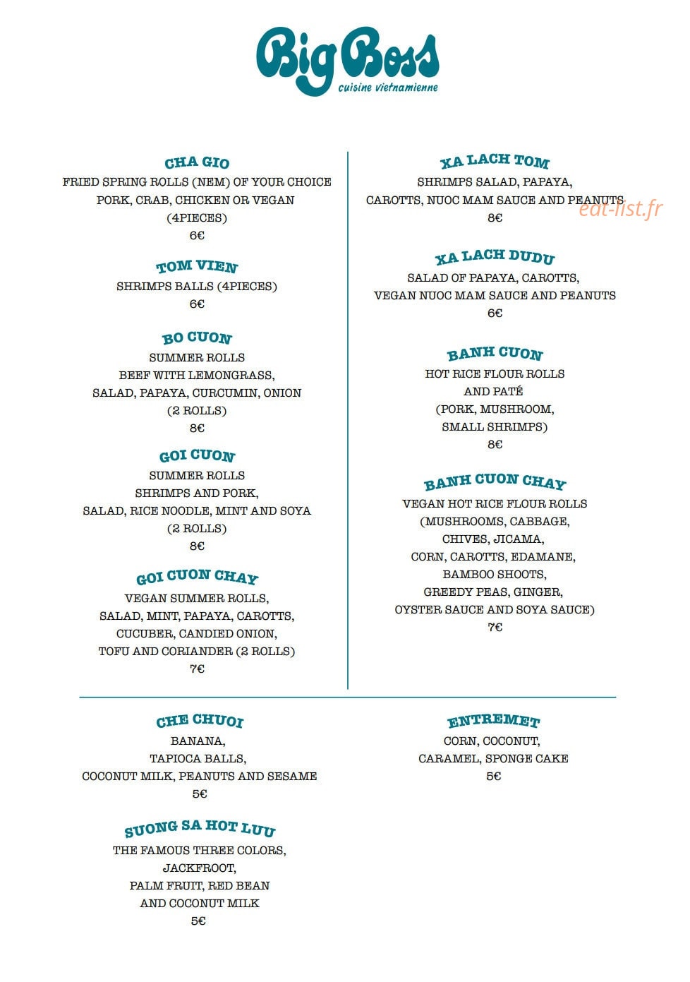 Big Boss — carte page 2