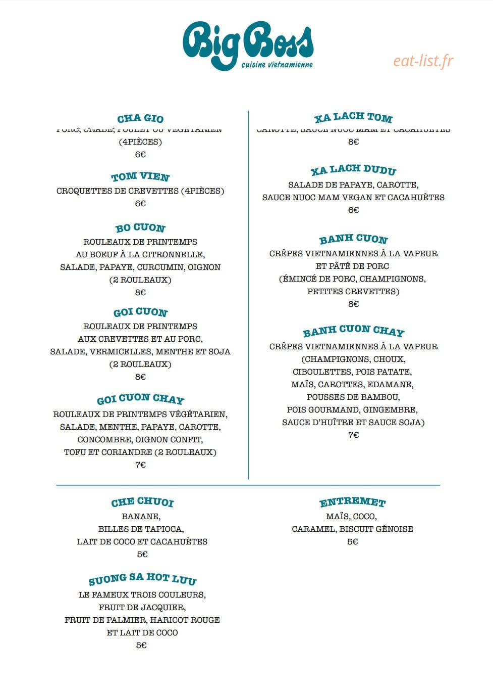 Big Boss — carte page 1