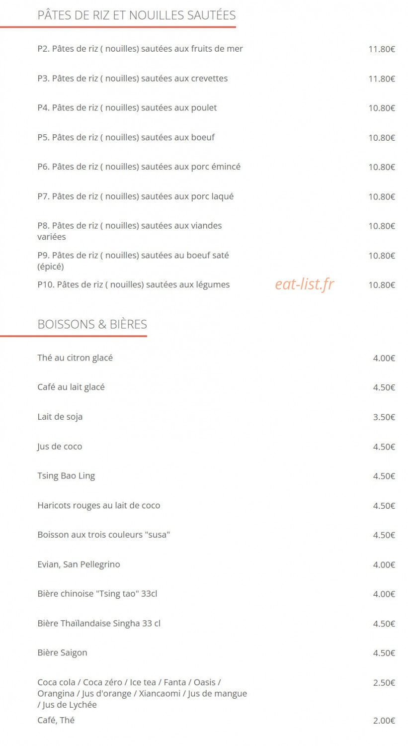 Bo Bun — carte page 4