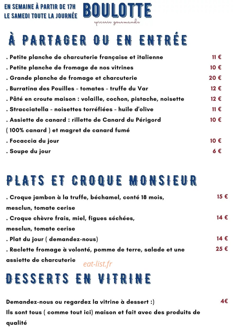 Boulotte — carte page 1