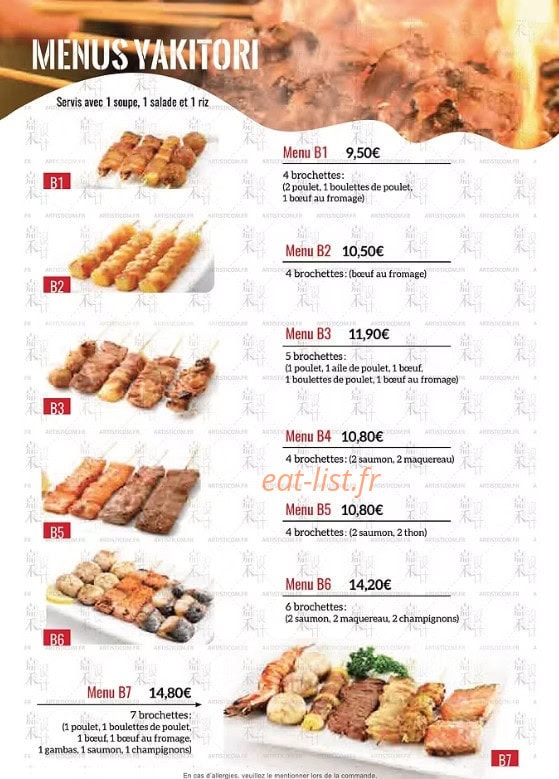 C'Fusion Sushi — carte page 4