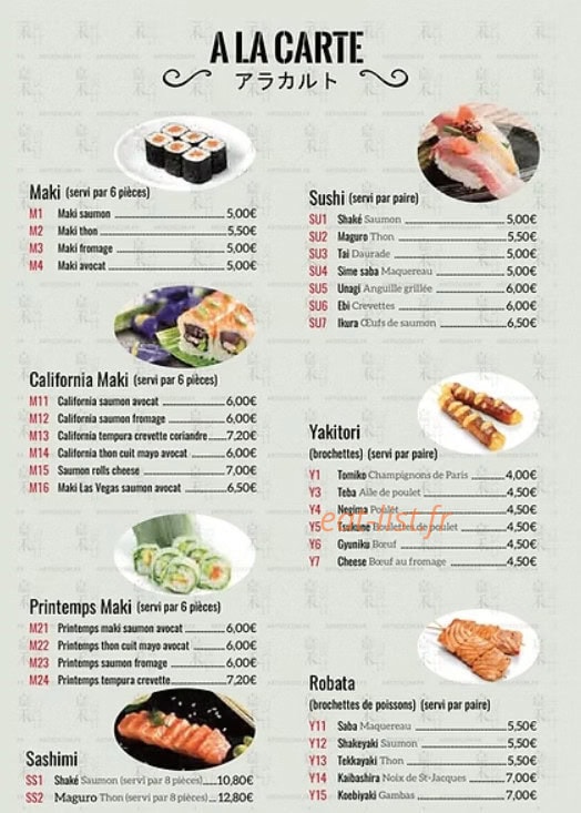 C'Fusion Sushi — carte page 7