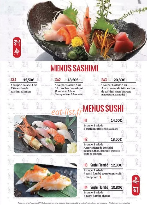 C'Fusion Sushi — carte page 13