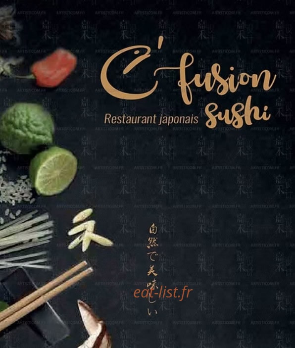 C'Fusion Sushi — carte page 1