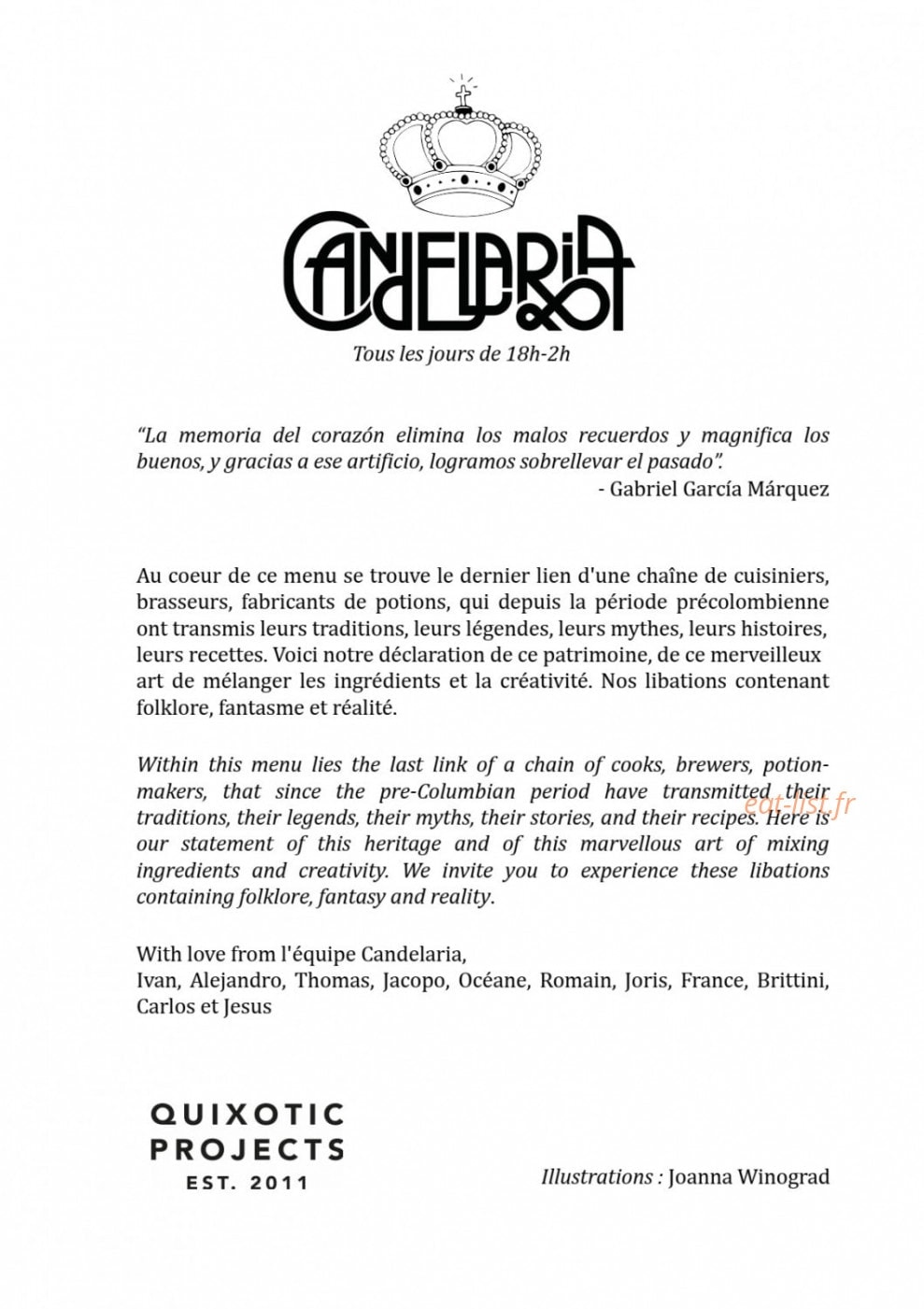 Candelaria — carte page 1