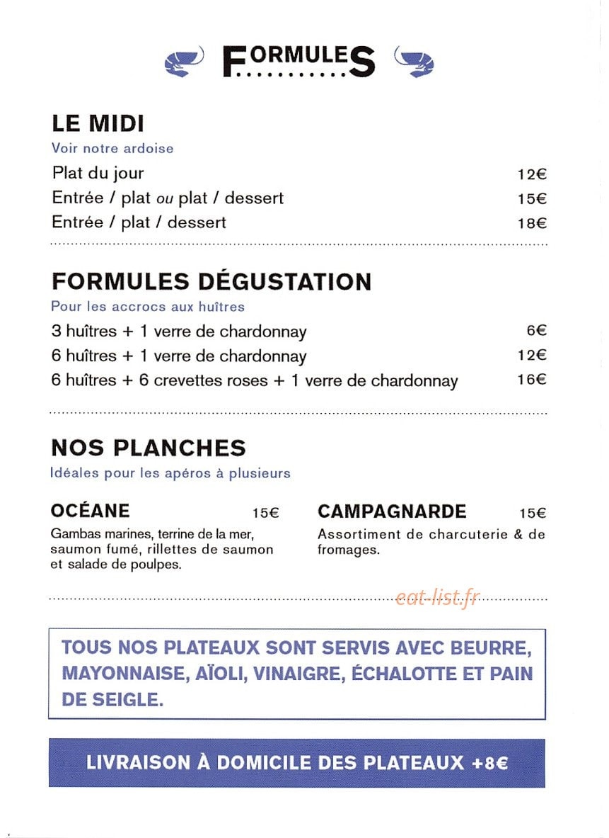 Chacha & Compagnie — carte page 2