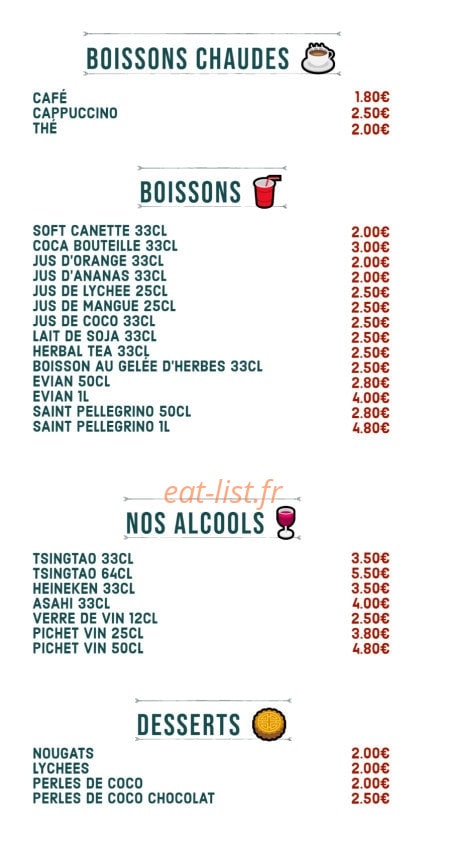 Chez Cay — carte page 6
