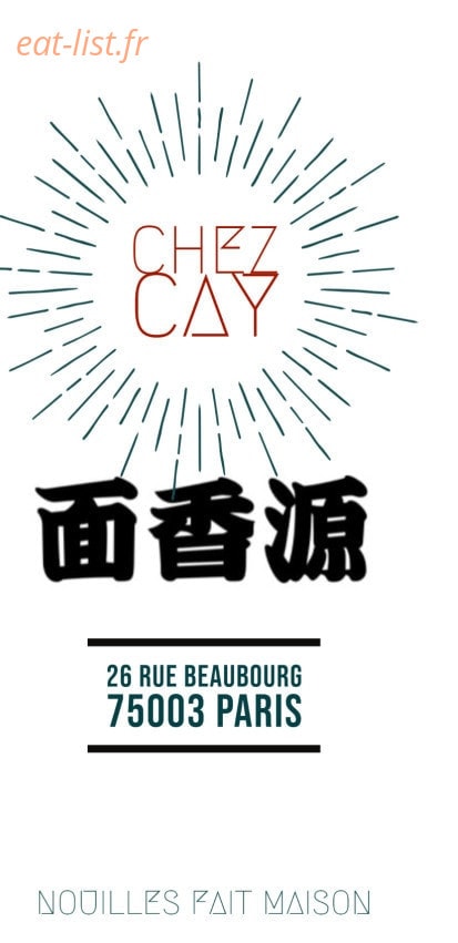 Chez Cay — carte page 1