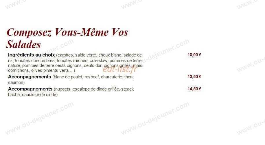 Chez Isaac — carte page 3
