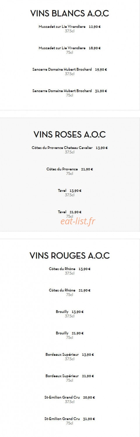 Chez Mamie — carte page 18