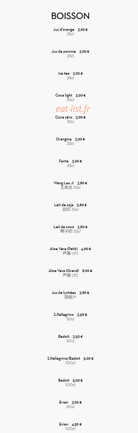 Chez Mamie — carte page 8