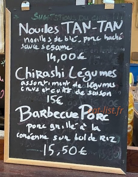 Chez Taeko — carte page 1