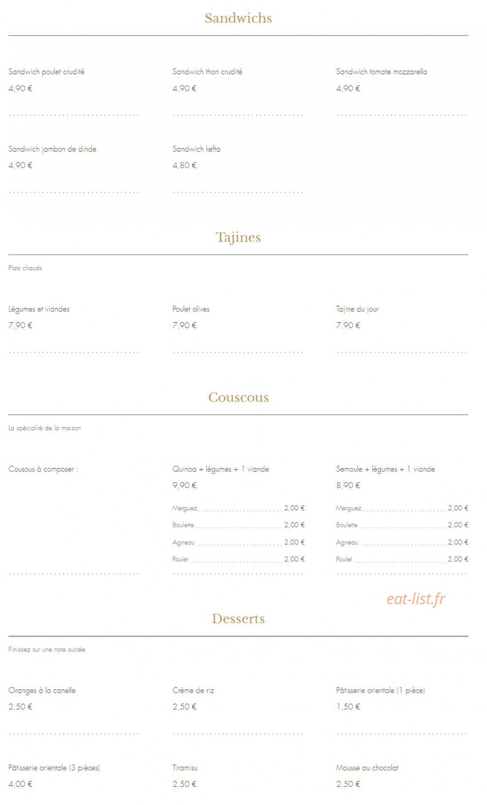 Cous'Pouce — carte page 2