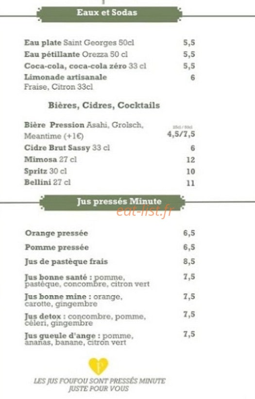 Foufou — carte page 2