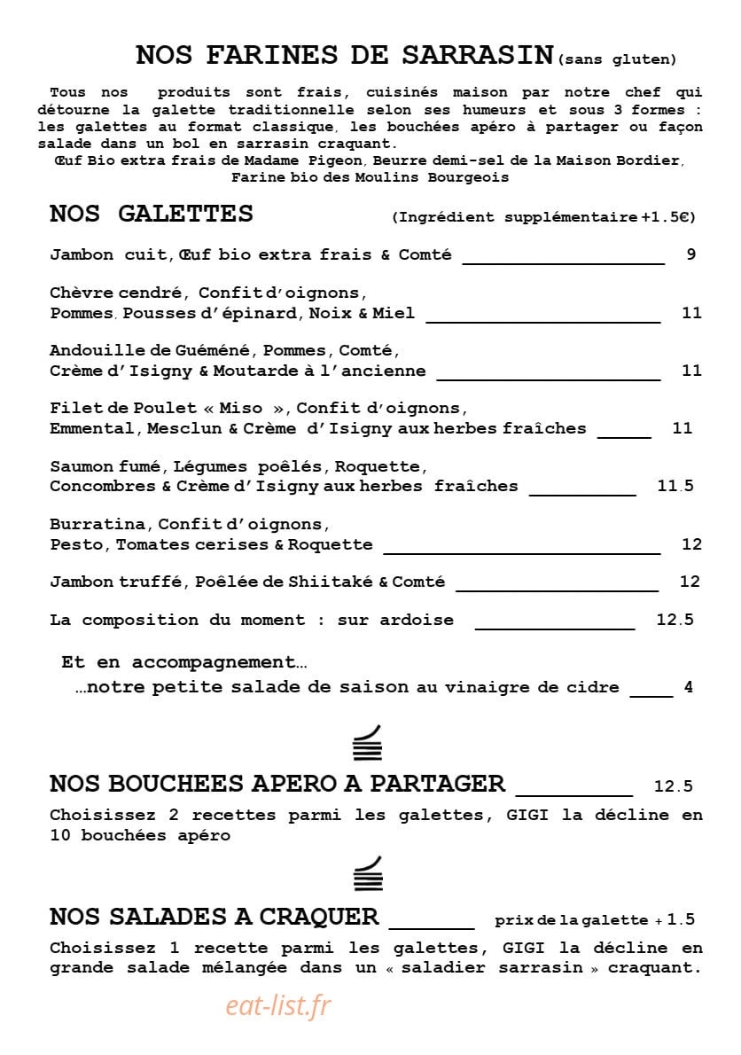 Gigi — carte page 1