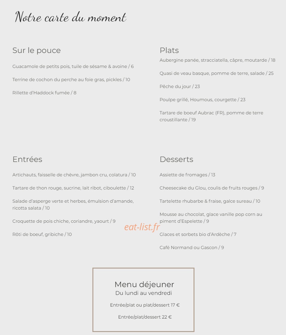 Glou — carte page 1