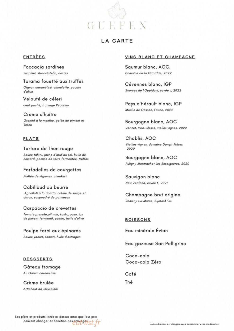 Guefen — carte page 1