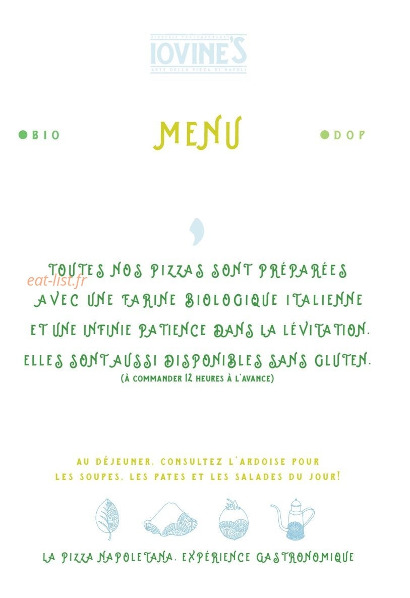 Iovine's — carte page 1