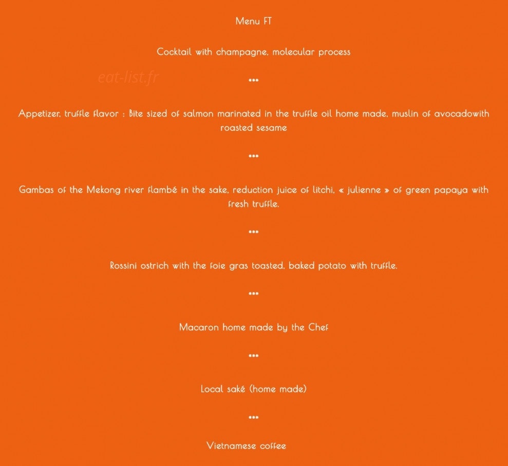 Jean-Yves Le Chef — carte page 1