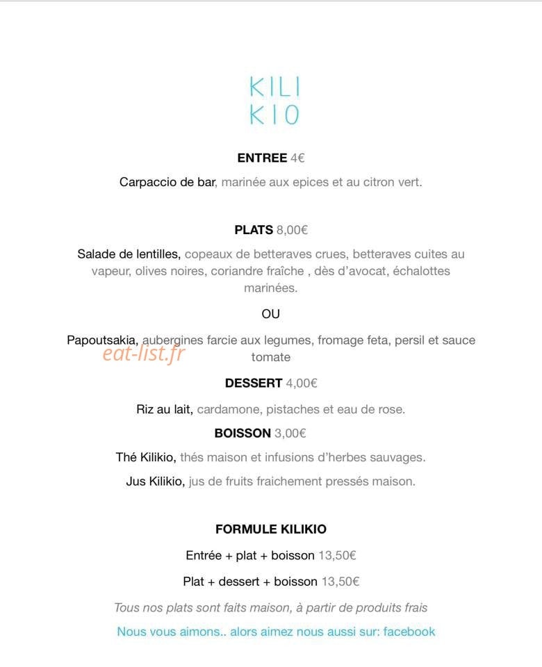 Kilikio — carte page 1