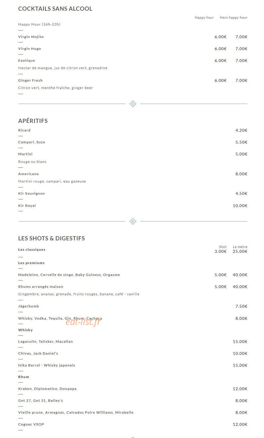 L'Adresse — carte page 6