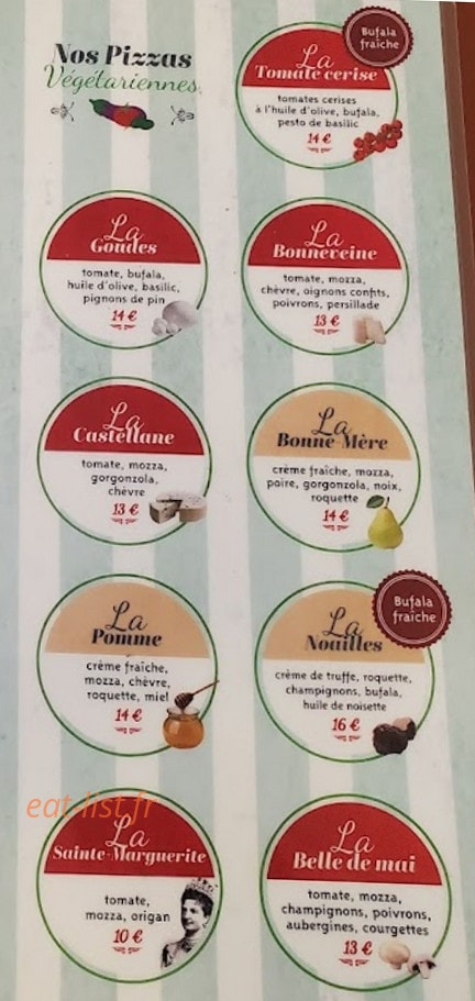 La Cerise sur la Pizza — carte page 2