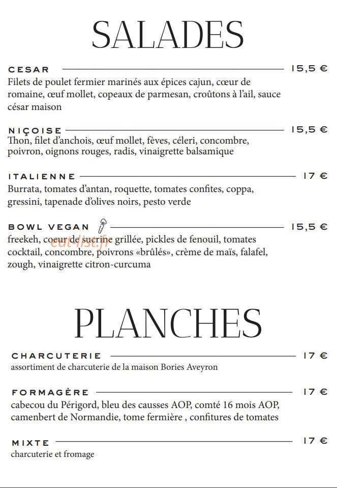 La Favorite Turbigo — carte page 2