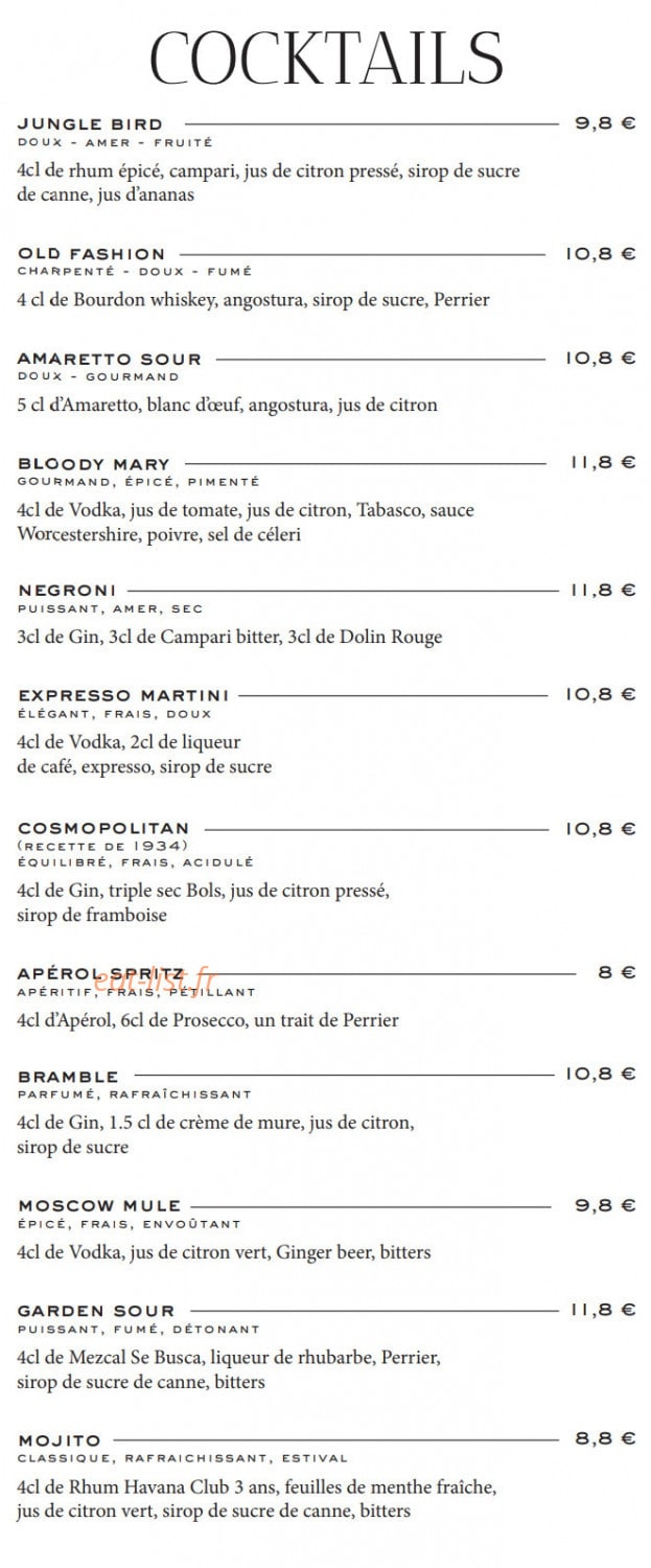 La Favorite Turbigo — carte page 12