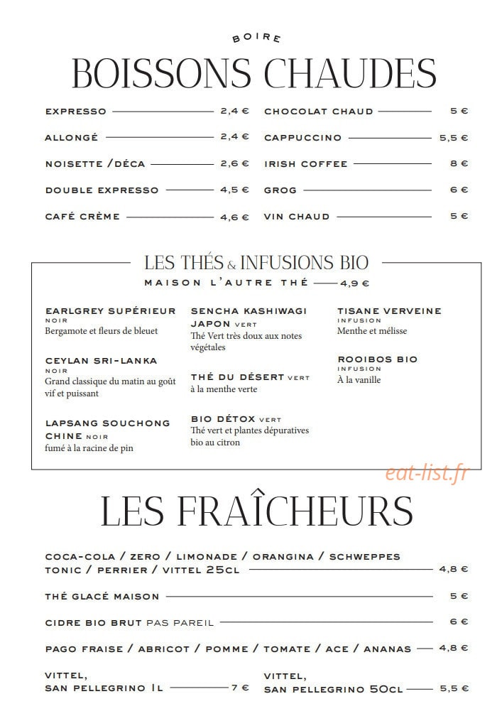 La Favorite Turbigo — carte page 14
