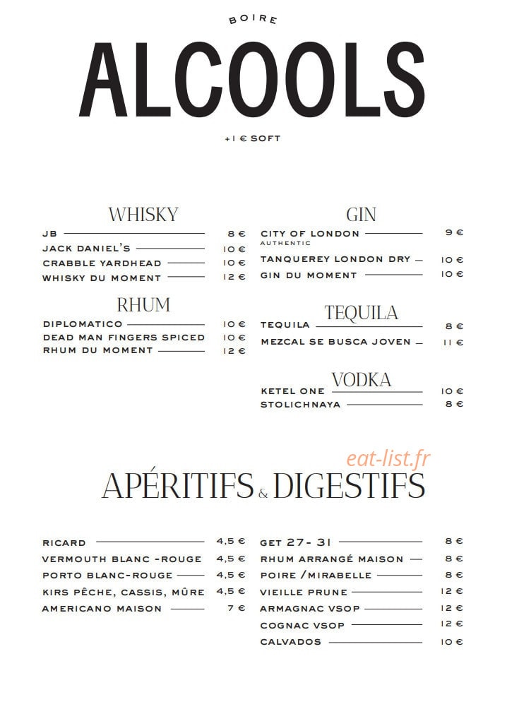 La Favorite Turbigo — carte page 17