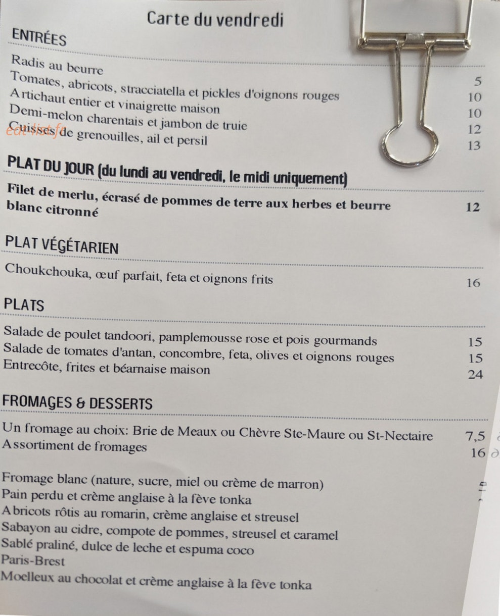 Le Carreau — carte page 1