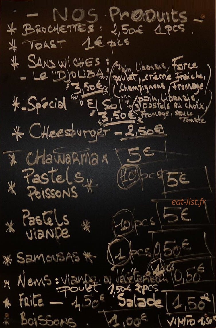 Le Djoliba — carte page 1