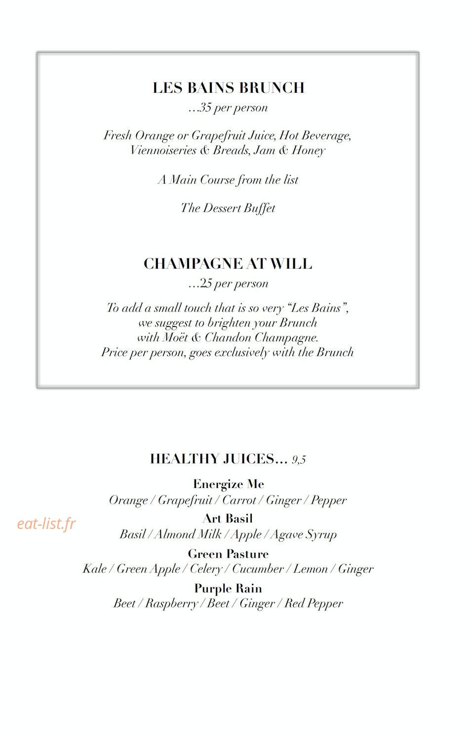 Les Bains — carte page 4