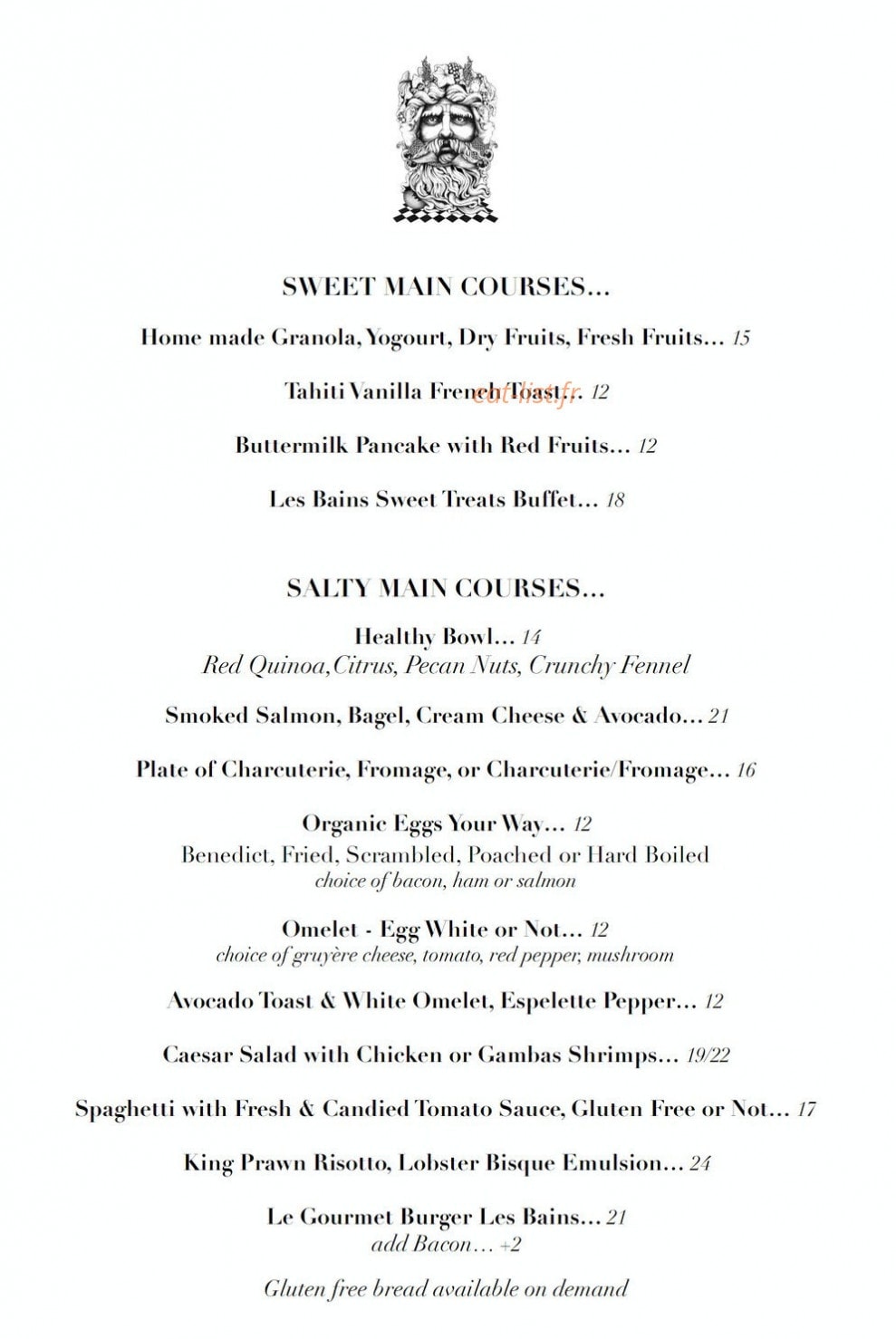 Les Bains — carte page 5