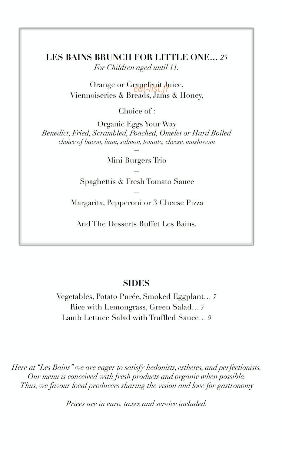 Les Bains — carte page 6