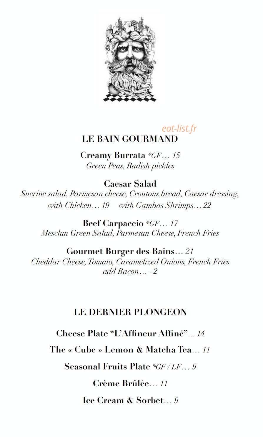 Les Bains — carte page 7