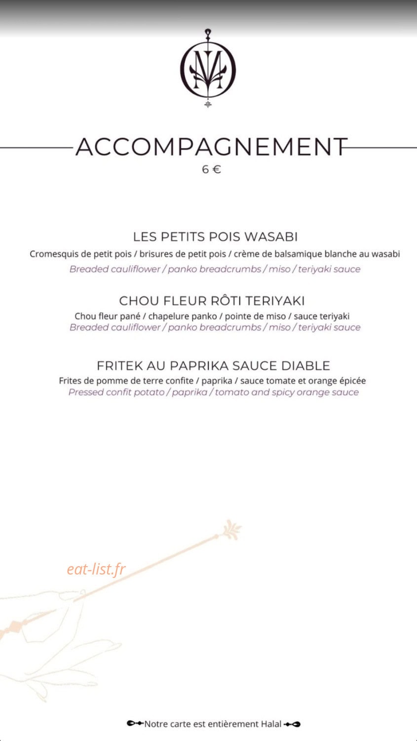 Maison Brochettes — carte page 3