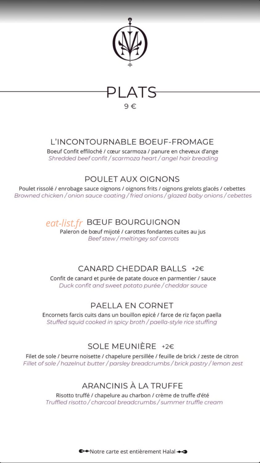 Maison Brochettes — carte page 2