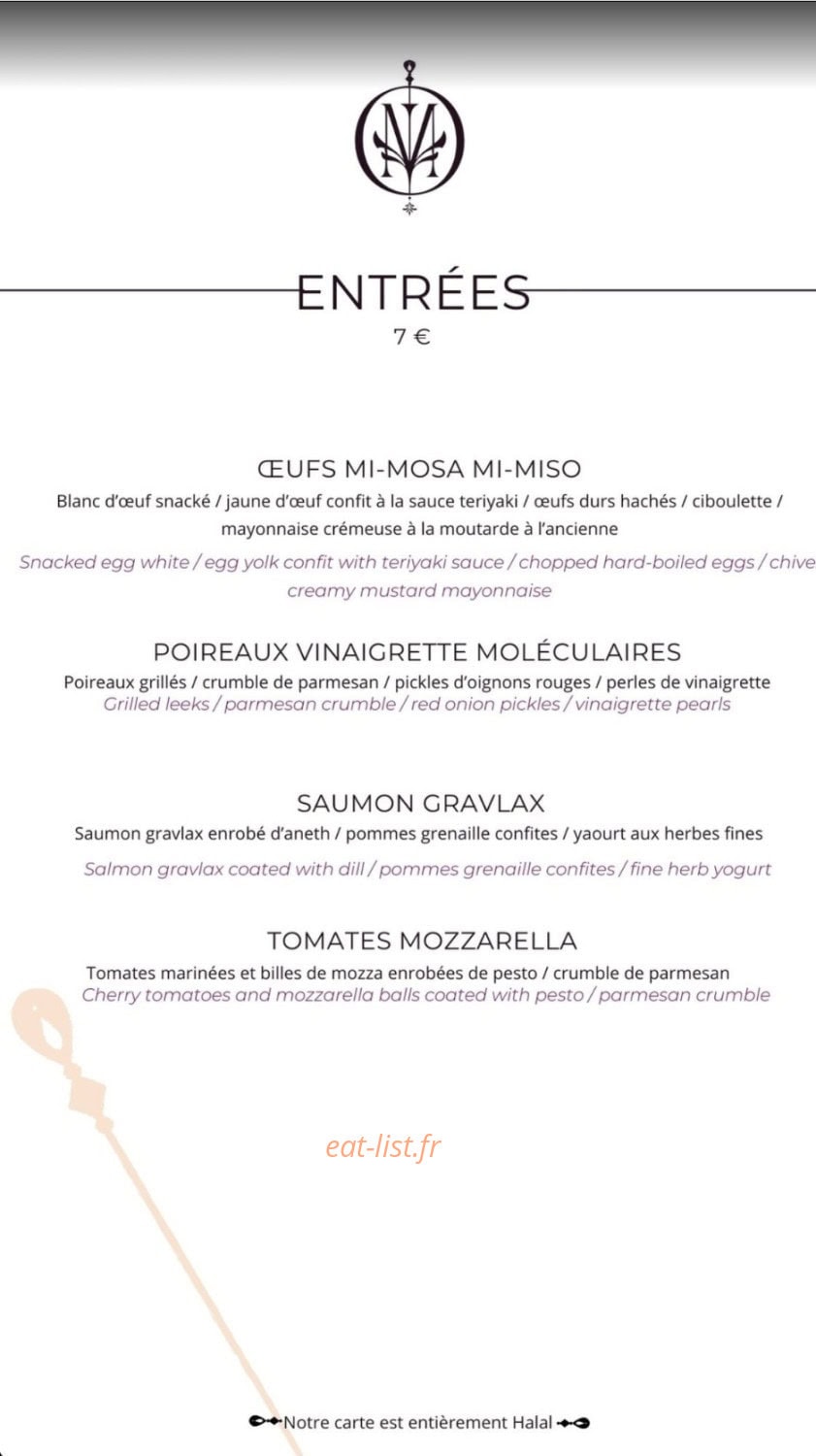 Maison Brochettes — carte page 1